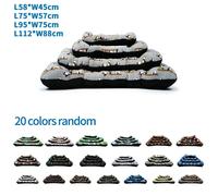 Nobleza Set 4 Cuscini Fantasia Felpa Caldi S/XL Cani/Gatti 58cm a 112cm Misti