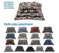 Nobleza Set 4 Cuscini Velluto Fantasia S/XL 115cm Antideformazione Cani 3pz