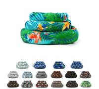 Nobleza Set Cucce Per Cani Gatti Stampa Fantasia Velluto Taglie S M L 3 Pezzi