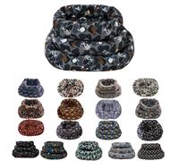 Nobleza Set Lettini Cani Tondi Velluto Stampe Assortite S M L 9 Pezzi