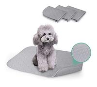 Nobleza - Tappetini Igienici per Cani, Tappetini Lavabile Assorbenti Cane, Cuscinetti per Addestramento Cuccioli, Riutilizzabile Tappetini per Cani/ Gatti/ Conigli, 3 Pcs(60*45cm), Grigio