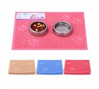 Nobleza Tappetino Sotto Ciotola Multifunzione Cani E Gatti PVC 40x30cm 6 Pezzi