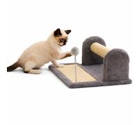 Nobleza Tiragraffi Giocattolo per Gatti con Palla Grigio Chiaro L40,5W32,5H26c