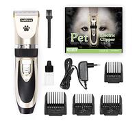Nobleza Tosatrice per Cani Kit Professionale Toelettatura Gatti Animali Pet Tosatore Clipper Ricaricabile Grooming Clipper Lungo Capelli Corti, Capelli Ricci