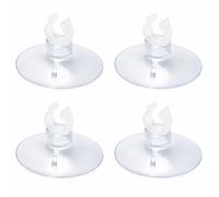 Nobleza Ventosa per Acquario Fissaggio Tubi 6-8mm Trasparente 3x3cm 48 Pezzi