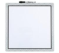 Nobo 1903973 Quartet Street Fashion Lavagna Magnetica con Cornice Stampata, 360 x 360 mm, Bianco