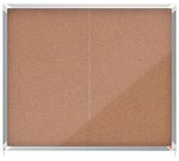 Nobo 1915332 bacheca per appunti Interno Marrone Alluminio (Nobo Premium Plus Cork Lockable Noticeboard Display Case 15 x A4 1140x970mm DD) [1915332]
