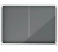 Nobo 1915336 bacheca per appunti Interno Grigio Alluminio (Nobo 8 x A4 Premium+ lockable Notice Board with Grey Felt) [1915336]