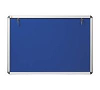 NOBO Bacheca a battente interni feltro A0 - Blu - 1902049