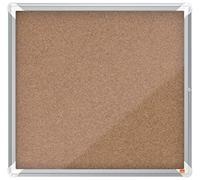 Nobo Bacheca in Sughero con Serratura, 6 x A4, Gamma Premium Plus, marrone, 1902562