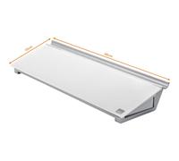 Rexel Nobo Lavagna / Blocco Note Portatile, con Pennarello e Cassetto Portaoggetti Inclusi, Cancellabile a Secco e Senza Cornice, 458 mm x 154 mm - Bianco Brillante