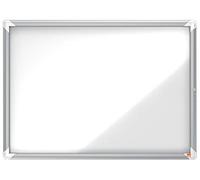 Bacheca per interni - fondo magnetico bianco - 8 fogli A4 - orizzontale - Nobo