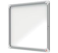 Nobo Bacheca Magnetica per Esterno con Serratura, 6 x A4, Gamma Premium Plus, Bianco, 1902578