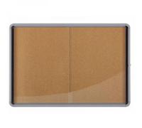 Nobo Bacheca per interni-fondo in sughero 18xA4 anta scorrevole (Nobo 1902575 Pr