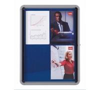 Nobo Bacheca per interni-fondo in tessuto 6xA4 anta a battente (Nobo 1902555 Pre