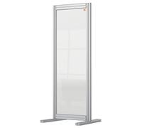 Nobo Divisorio da Scrivania in Acrilico Trasparente, Struttura Protettiva Autoportante per il Distanziamento Sociale, Premium Plus, 400 x 1000 mm, 1915494