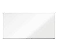 Nobo Lavagna Bianca Magnetica in Acciaio Laccato, 2400 x 1200 mm, Cornice in Alluminio, Sistema di Montaggio ad Angolo, Incl. Vaschetta Porta Accessori, Gamma Essence, Bianco, 1905214
