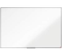 Nobo Lavagna Bianca Non-Magnetica in Melamina, 1800 x 1200 mm, Cornice in Alluminio, Sistema di Montaggio ad Angolo, Incl. Vaschetta Porta Accessori, Gamma Essence, Bianco, 1915486