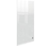 Nobo Mini Lavagna / Blocco Note in Acrilico Trasparente da Montare su Parete o Scrivania con Pennarello e Cuscinetti Inclusi, Portatile, Cancellabile a Secco, Senza cornice, 300 mm x 300 mm - Bianco