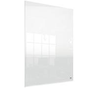 Nobo Mini Lavagna / Blocco Note in Acrilico Trasparente da Montare su Parete o Scrivania con Pennarello e Cuscinetti Inclusi, Portatile, Cancellabile a Secco, Senza cornice, 600 mm x 450 mm - Bianco