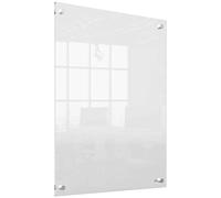 Nobo Mini Lavagna da Parete in Acrilico con Pennarello Incluso, Cancellabile a Secco e Senza Cornice, 600 mm x 450 mm - Bianco
