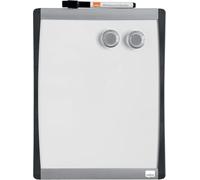 Nobo Mini Lavagna Magnetica con Cornice ad Arco, Montabile a Parete, Include 1 x Pennarello con Gomma Magnetica Integrata ed il Kit di Montaggio, per Casa / Ufficio, 215 mm x 280 mm, Bianco