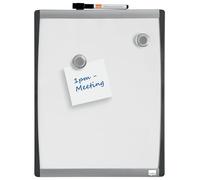 Nobo Piccola Lavagna Magnetica con Cornice ad Arco, Montabile a Parete, Include 1 x Pennarello, Magneti e Cuscinetti Adesivi in Gomma Piuma, per Casa / Ufficio, 280 mm x 335 mm