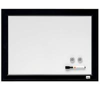 Nobo Piccola Lavagna Magnetica con Cornice Nera, Montabile a Parete, Include Kit di Fissaggio, per Casa / Ufficio, 585 mm x 430 mm