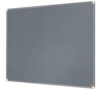 Nobo Premium Plus Bacheca in Feltro 1200x900mm - Grigia | Bacheca da Parete, Bacheca per Ufficio, Bacheca Espositiva, Bacheca Memo in Feltro, Vision Board, Mood Board, Certificata EU Ecolabel