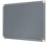 Nobo Premium Plus Bacheca in Feltro 600x450mm - Grigia | Bacheca da Parete, Bacheca per Ufficio, Bacheca Espositiva, Bacheca Memo in Feltro, Vision Board, Mood Board, Certificata EU Ecolabel