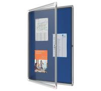 NOBO Premium Plus Lavagna Portabacheca In Feltro Blu Con Serratura 9xA4 1902556