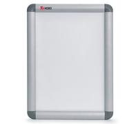 Nobo Quadro per Poster da Montare a Parete con Cornice a Scatto, Finiture in Alluminio, Copertura Protettiva Antiriflesso, Fissaggi Inclusi, Formato A1, 650 mm x 900 mm x 17 mm - Argento