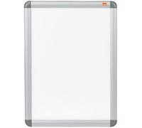 Nobo Quadro per Poster da Montare a Parete con Cornice a Scatto, Finiture in Alluminio, Copertura Protettiva Antiriflesso, Fissaggi Inclusi, Formato A3, 339 mm x 463 mm x 17 mm - Argento