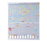 Nobo T-Card Kit, Planner Annuale con 54 Slot, 2911200 - 2911200