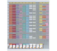 Nobo T-Card Kit, Planner Annuale con 54 Slot, 2911200 - 2911200