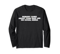 Nobody Cares - Design Logo Social Media Maglia a Manica