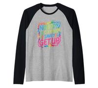 Nobody Is Coming To Save You Get Up Automotivazione - Maglia con Maniche Raglan
