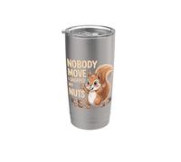 Nobody Move I Dropped My Nuts Giochi di parole sul cibo ||- Bicchiere termico in acciaio inox doppia parete
