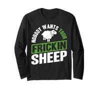 Nobody Wants Your Frickin Sheep Maglia a Manica