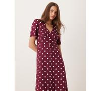 Nobody's Child - Alexa - Vestito da giorno midi marrone a pois 44