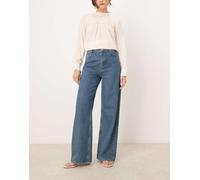 Nobody's Child - Jeans a fondo ampio in denim blu lavaggio tinto 44