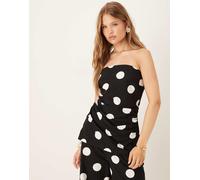 Nobody's Child - Marielle - Top a fascia effetto lino nero in coordinato 44