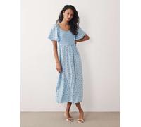 Nobody's Child - Mia - Vestito midi blu a fiori 44