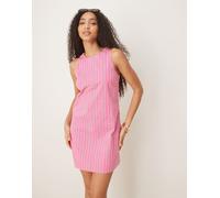 Nobody's Child - Palermo - Vestito corto svasato rosa a righe 44