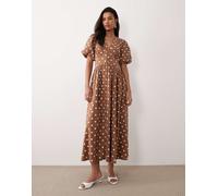 Nobody's Child - Starlight - Vestito midi marrone con stampa 36