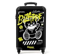 NoBoringSuitcases.com® Street Art, Orsacchiotto - Nero, Handgepäck, valigetta