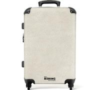 NoBoringSuitcases.com® Trolley Medio 67x43x25 cm Valigia Media Rigida Da Viaggio Ruote Valigie Leggere Stiva M Trolly Luggage Suitcase Leggerissimo Color sabbia - Moderno - Uniforme