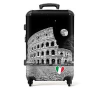 NoBoringSuitcases.com valigia grande 20-23 kg, media, trolley medio, rigida, rigido, da stiva, valigie grandi, bagaglio, leggera, medie rigide, con 4 ruote girevoli, 67 cm - 72 L, Colosseo Italia