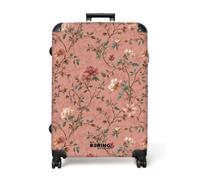 NoBoringSuitcases.com® Valigia Grande 77x51.5x28 cm Rigida Trolley Da Stiva Viaggio Aereo Ruote Valigie Leggere Valigetta XL Trolly Luggage Botanico - Fiori - Rosa