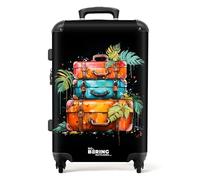NoBoringSuitcases.com Valigia, Valigia Grande, Trolley Medio, Serratura TSA, Valigia Media, Valigia 20 kg, Valigie, Valigia Grande Leggera, Valigia Grande 23 kg (67cm - 72L), (Valigie - Arancione)